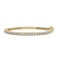 Tennis Bracelet with Round Natural Diamonds 4cts Total Weight