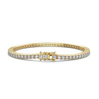 Tennis Bracelet with Round Natural Diamonds 4cts Total Weight