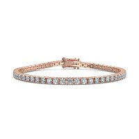 Tennis Bracelet with Round Natural Diamonds 5cts Total Weight