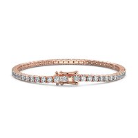 Tennis Bracelet with Round Natural Diamonds 5cts Total Weight
