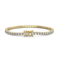 Tennis Bracelet with Round Natural Diamonds 5cts Total Weight