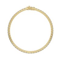 Tennis Bracelet with Round Natural Diamonds 5cts Total Weight