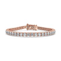 Tennis Bracelet with Round Natural Diamonds 7cts Total Weight
