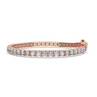 Tennis Bracelet with Round Natural Diamonds 7cts Total Weight