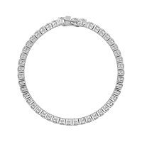 Tennis Bracelet with Round Natural Diamonds 7cts Total Weight