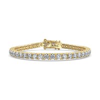 Tennis Bracelet with Round Natural Diamonds 7cts Total Weight