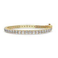Tennis Bracelet with Round Natural Diamonds 7cts Total Weight