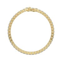 Tennis Bracelet with Round Natural Diamonds 7cts Total Weight