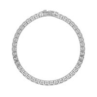 Tennis Bracelet with Round Natural Diamonds 8cts Total Weight