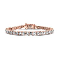 Tennis Bracelet with Round Lab Grown Diamonds 8cts Total Weight