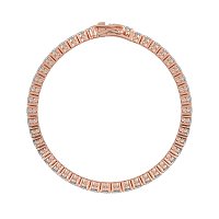 Tennis Bracelet with Round Natural Diamonds 8cts Total Weight
