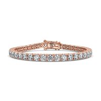 Tennis Bracelet with Round Natural Diamonds 10cts Total Weight