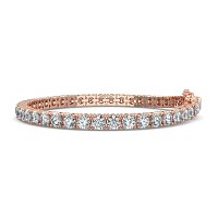 Tennis Bracelet with Round Natural Diamonds 10cts Total Weight
