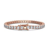 Tennis Bracelet with Round Natural Diamonds 10cts Total Weight