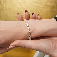 Tennis Bracelet with Round Lab Grown Diamonds 10cts Total Weight