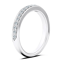 Alta Wedding Ring with Natural Diamonds 0.24ct Total Weight