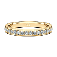 Alta Wedding Ring with Natural Diamonds 0.24ct Total Weight