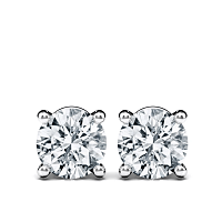 Earrings with 2 Lab Grown IGI Diamonds 3.18ct Total Weight