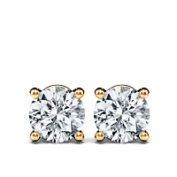 Earrings with 2 Lab Grown IGI Diamonds 2.18ct Total Weight