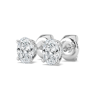 Earrings with 2 Lab Grown IGI Diamonds 2.05ct Total Weight