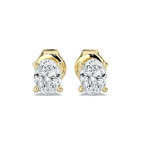 Earrings with 2 Lab Grown IGI Diamonds 1.04ct Total Weight