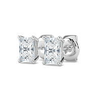 Earrings with 2 Lab Grown IGI Diamonds 2.11ct Total Weight