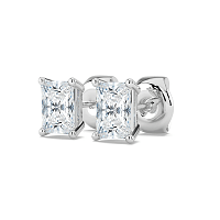 Earrings with 2 Lab Grown IGI Diamonds 1.5ct Total Weight