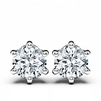 Earrings with 2 Lab Grown IGI Diamonds 1.47ct Total Weight