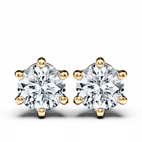 Earrings with 2 Lab Grown IGI Diamonds 1.49ct Total Weight