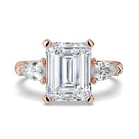 Calista 3 Stones Pear