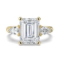 Calista 3 Stones Pear