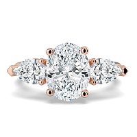 Dalia 3 Stones Pear