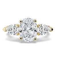 Dalia 3 Stones Pear