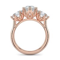 Tulip 3 Stones Oval