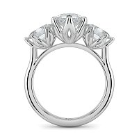 Tulip 3 Stones Oval