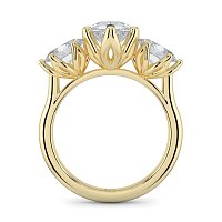 Tulip 3 Stones Oval