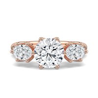 Tulip 3 Stones Oval