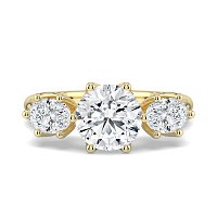 Tulip 3 Stones Oval