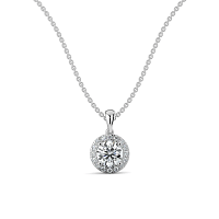 Angeli Halo Claw Set Pendant