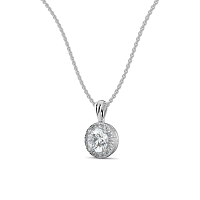 Angeli Halo Claw Set Pendant