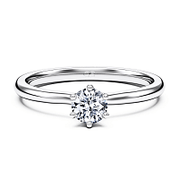 Petite Rene Solitaire Engagement Ring