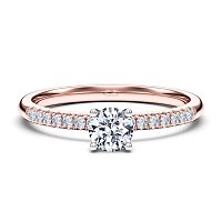 Petite Traditional Claw Set Diamond Engagement Ring