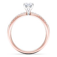 Petite Traditional Claw Set Diamond Engagement Ring