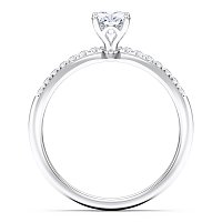 Petite Traditional Claw Set Diamond Engagement Ring