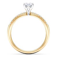 Petite Traditional Claw Set Diamond Engagement Ring