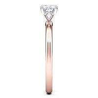 Petite Traditional Solitaire Diamond Engagement Ring