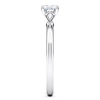 Petite Traditional Solitaire Diamond Engagement Ring