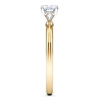 Petite Traditional Solitaire Diamond Engagement Ring