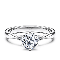 Tulip Petal with Diamonds