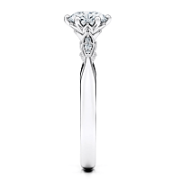 Tulip Petal with Diamonds